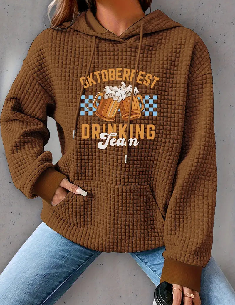 Lotti | Felpa con cappuccio da donna dalla vestibilità rilassata, ispirata all'autunno