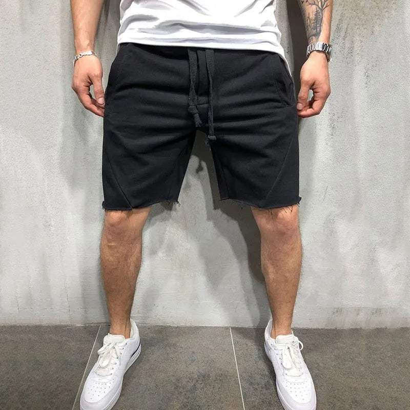 Short estivi mentali maschili - miscela di cotone leggero - Fit rilassato - lunghezza del ginocchio con tasche