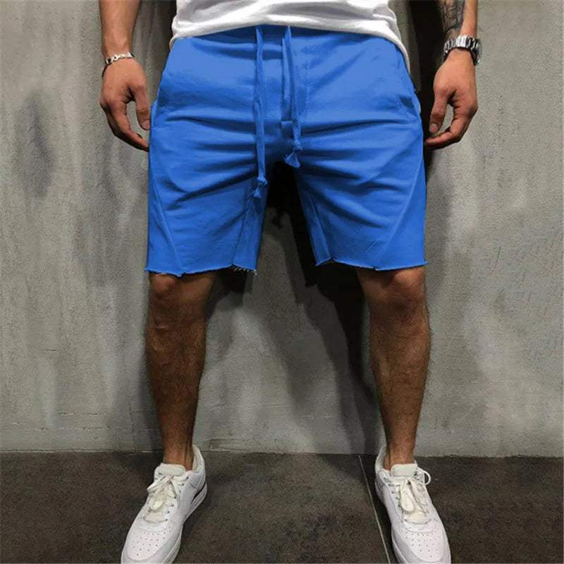 Short estivi mentali maschili - miscela di cotone leggero - Fit rilassato - lunghezza del ginocchio con tasche