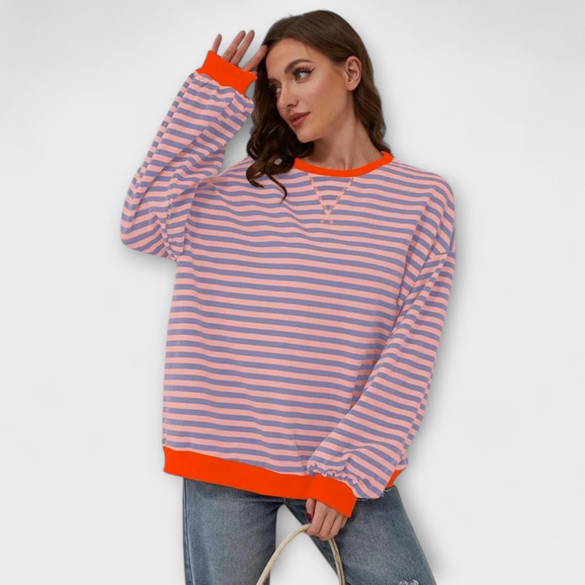 Mary - Maglione oversize a righe
