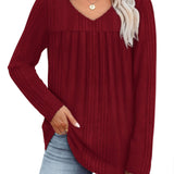 Ellia | Blusa in maglia leggera con scollo a V