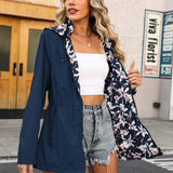 Ella | Giacca hoodie autunnale con stampa floreale alla moda