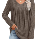Ellia | Blusa in maglia leggera con scollo a V