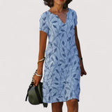 Jeanne™ | Vestito con scollo a V e stampa