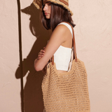 Borsa da spiaggia in tessuto chic di STELLA - Il tuo accessorio estivo perfetto!