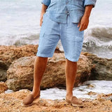 Pantaloncini Estivi da Uomo – Leggeri e Traspiranti – Vestibilità Rilassata – Lunghezza al Ginocchio – Abbigliamento Casual