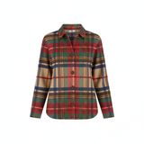 Lina™ | Camicetta a quadri in maglia in tonalità tenui