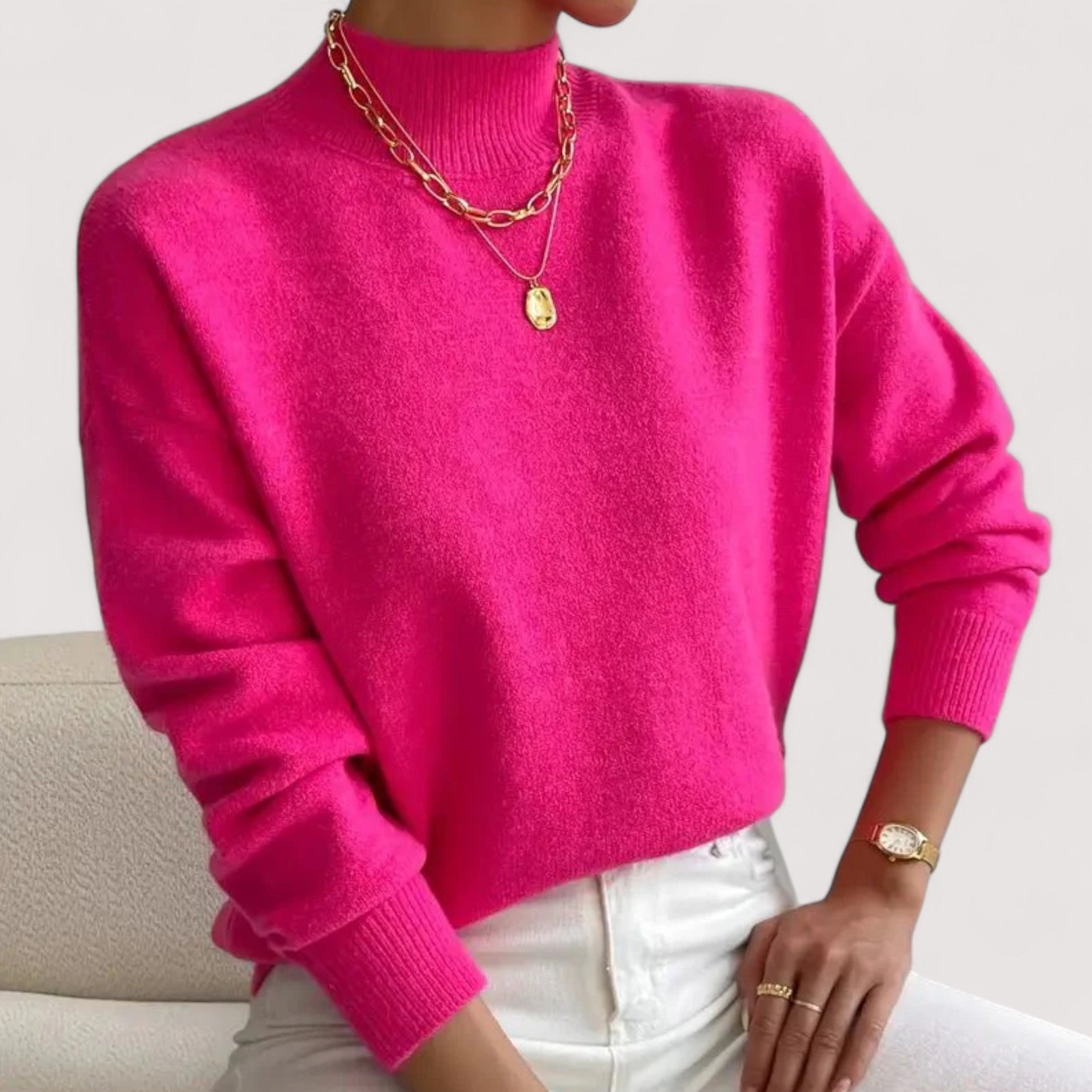 Nadia™ | Maglione elegante e comodo a collo alto