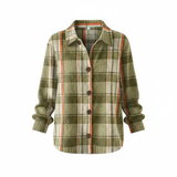 Noor™ | Camicetta a quadri in maglia in tonalità tenui