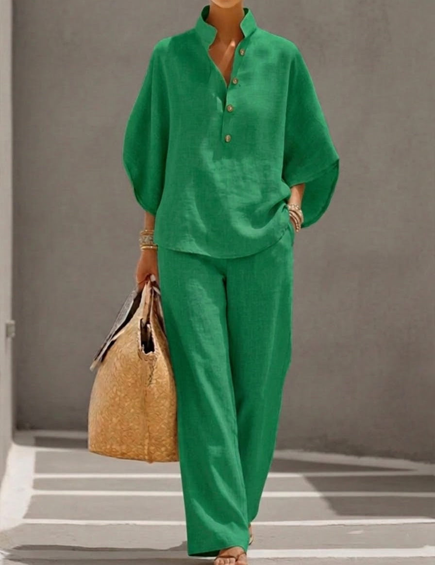 Mariel™ | Completo Leggero in Cotone e Lino