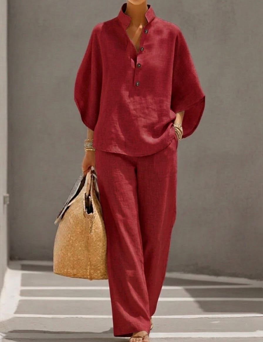 Mariel™ | Completo Leggero in Cotone e Lino