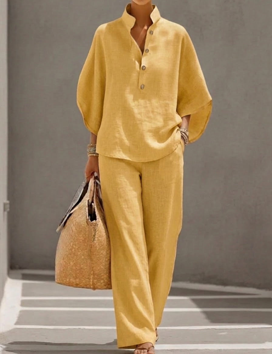 Mariel™ | Completo Leggero in Cotone e Lino