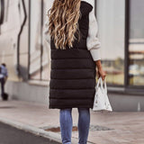 Trisha | Gilet autunnale da donna trapuntato alla moda al ginocchio